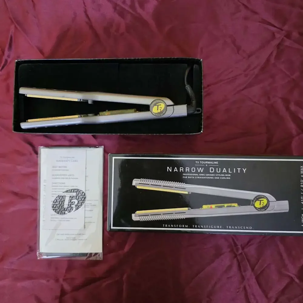 T3 Tourmaline Narrow Duality Professional Ionic Ceramic Styling Iron